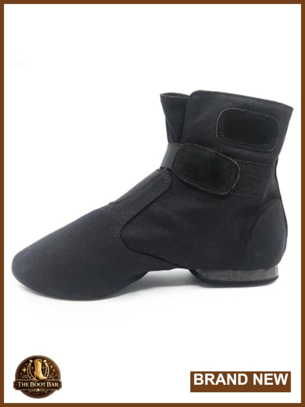 Canvas Slip-On Split Sole Jazz Dance Shoes with Arch Support